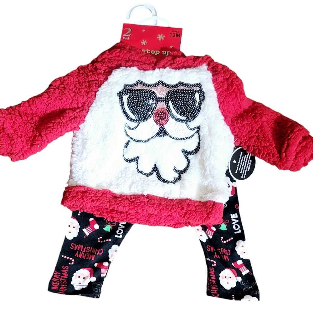 ***ADORABLE NWT GIRLS 12M ONE STEP UP CHRISTMAS OUTFIT***